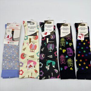 5 Pairs Prestige Medical compression knee length Lycra women’s socks Size 9-11